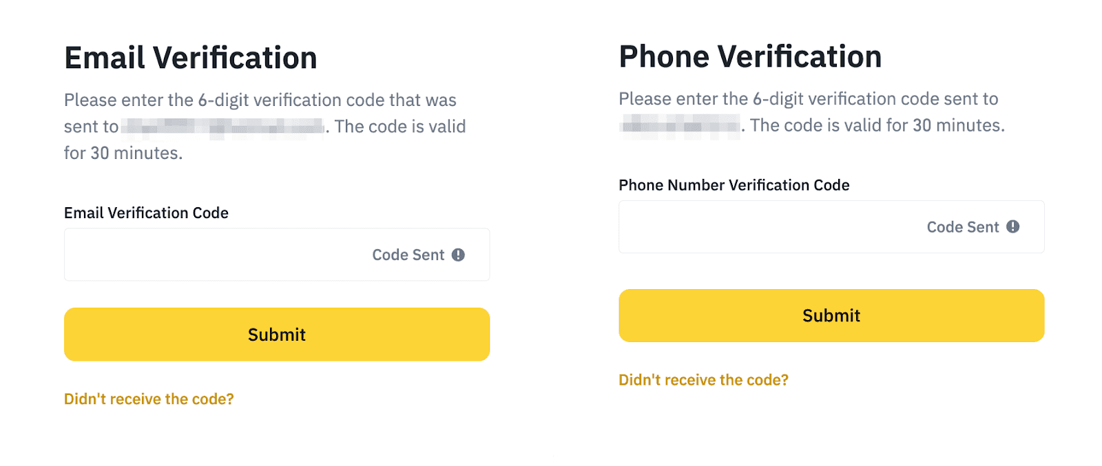 Binance OTP verification