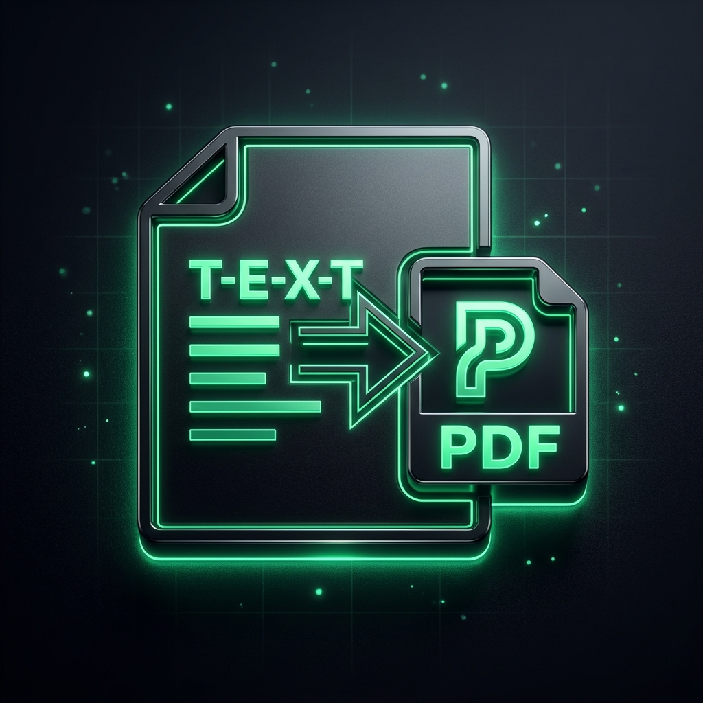 Text to PDF tool icon